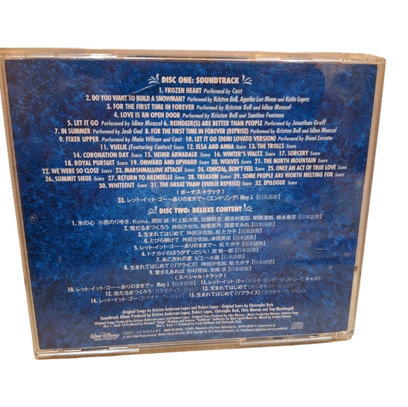 Disney FROZEN Original Soundtrack 2 Disc Deluxe Edition CD JAPAN with Insert GUC - Picture 6 of 7